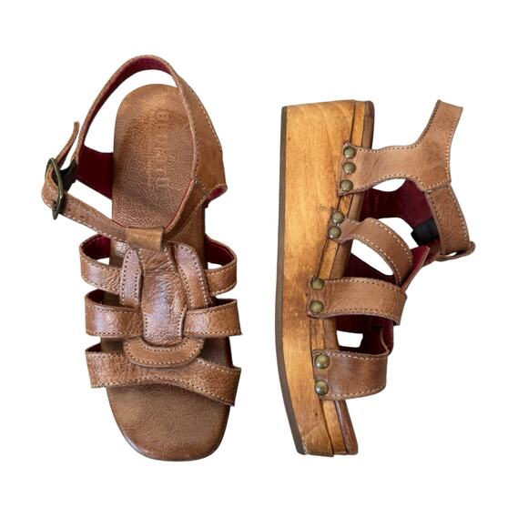 BEDSTU Fabiola Platform Sandal Tan Rustic Size 6 - Picture 1 of 10
